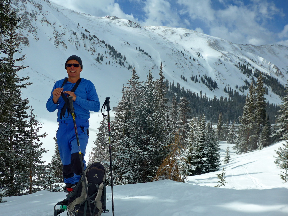 Alfred in the valley behind the western entrance of the Eisenhower Tunnel