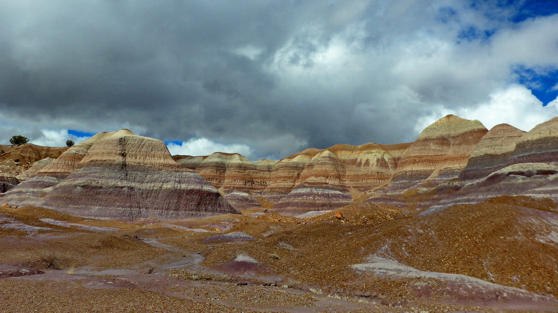 Colorful Blue Mesa which seems to be more purple