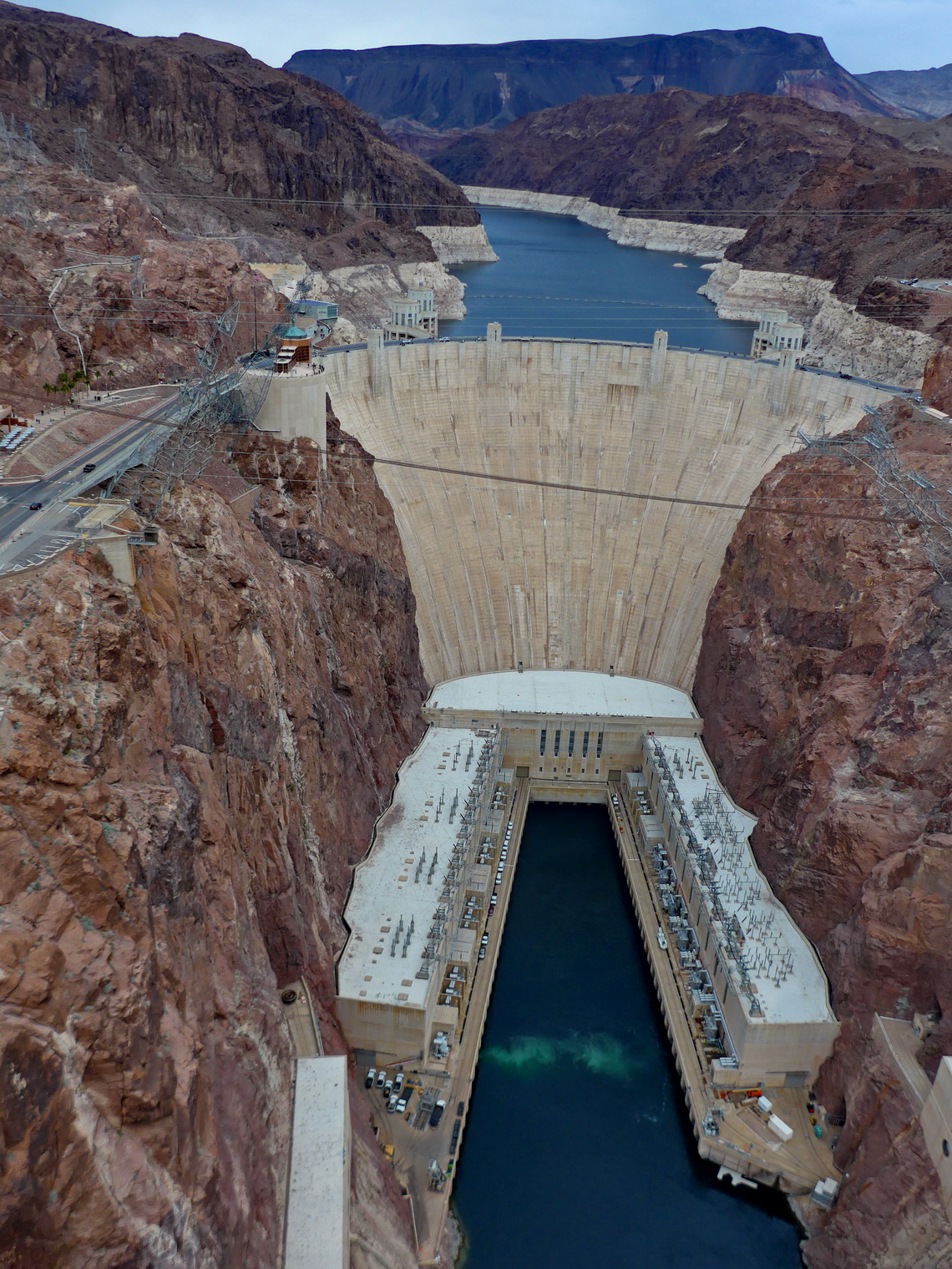 Hoover Dam seen from Memorial Bridge