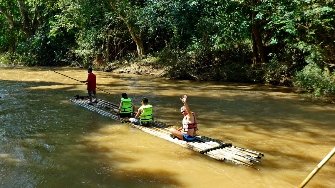 Bamboo rafting - what a fun!