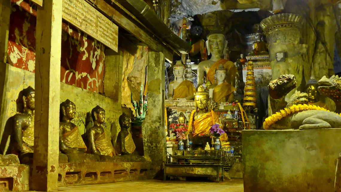 In the cave of Chiang Dao