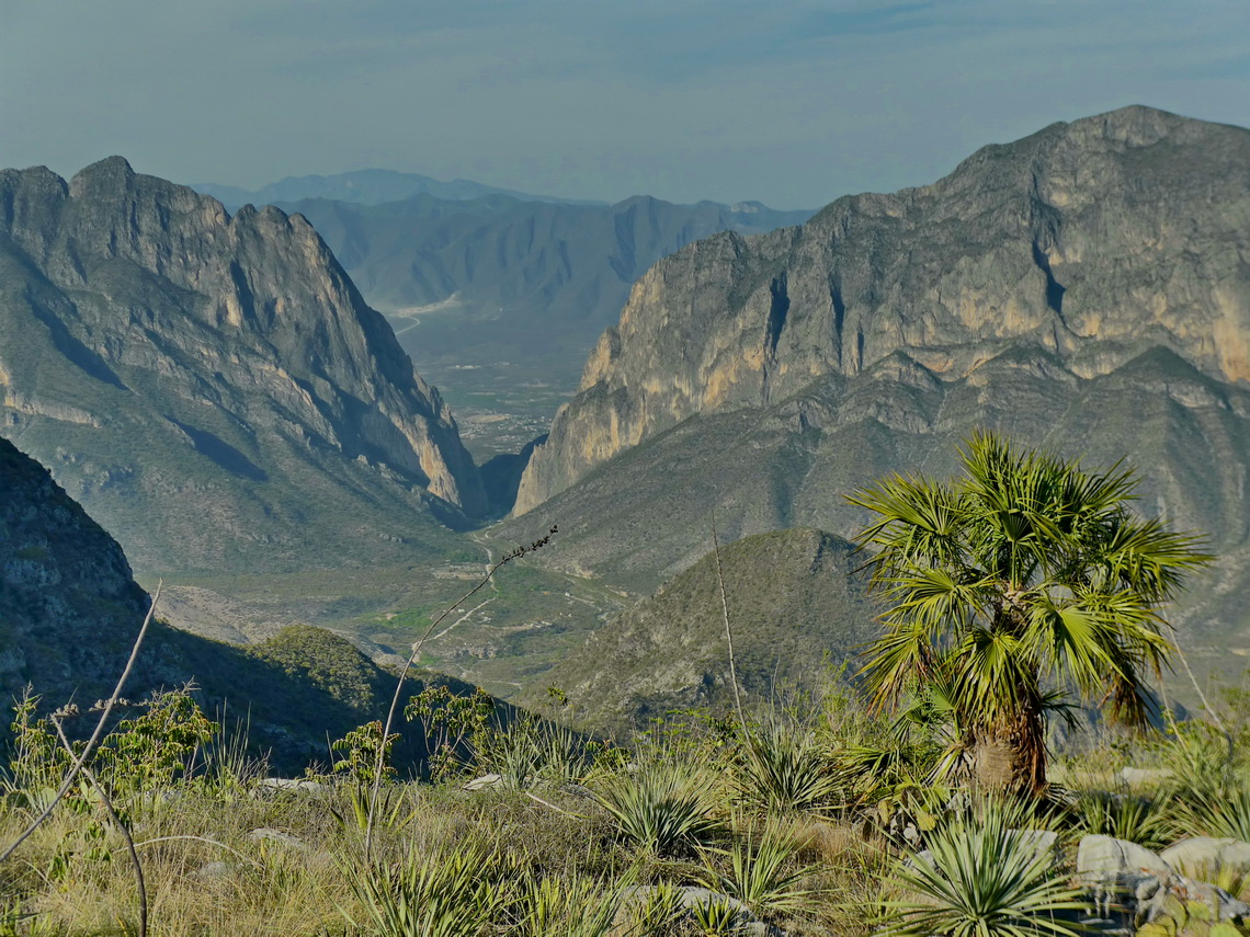 El Potrero Chico seen from the summit of Cerro Plutonio, 1682 meters sea-level