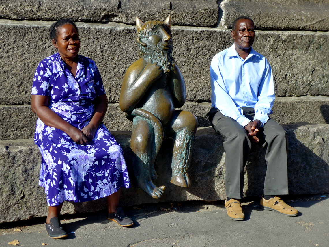 African couple with the imp of Lübeck