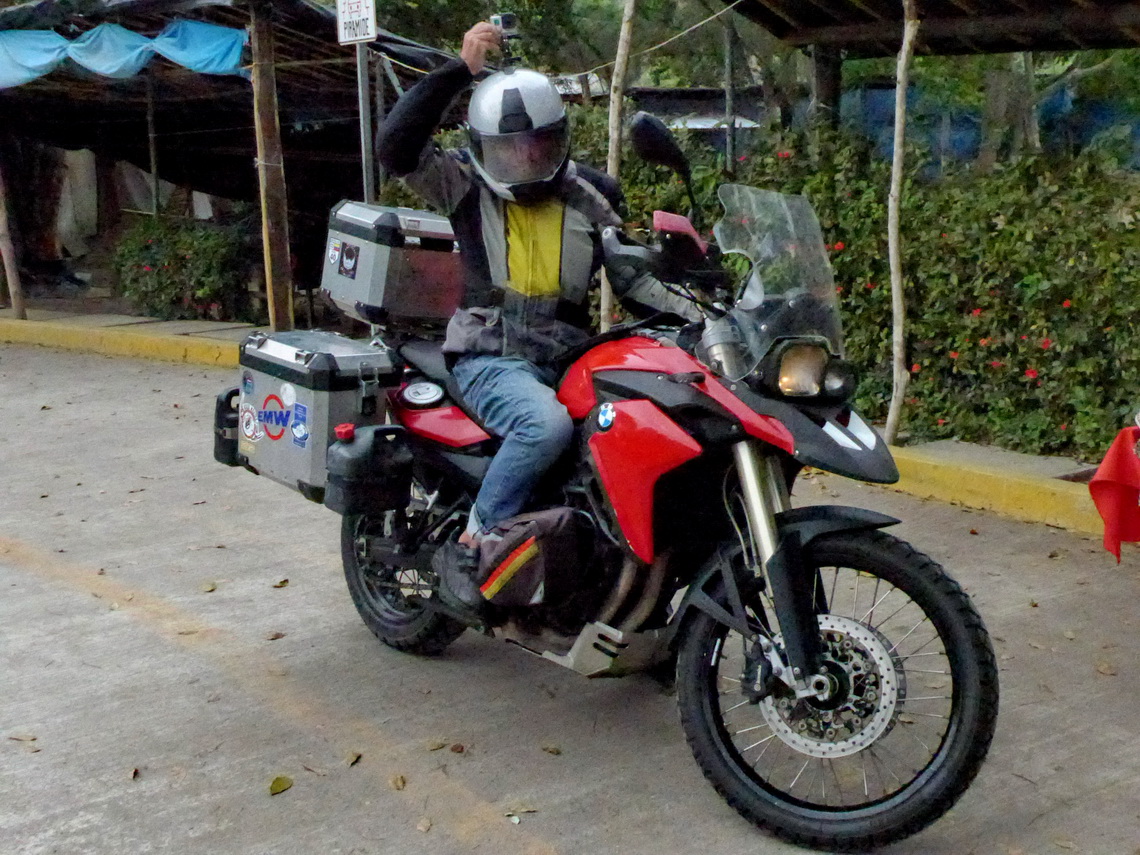 Our friend Karl with his BMW