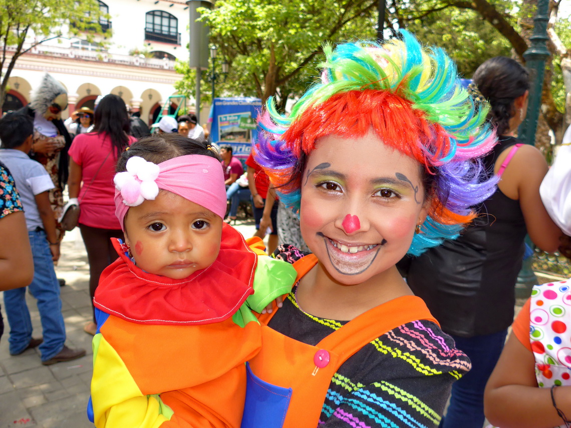 Colorful kids celebrating their mother