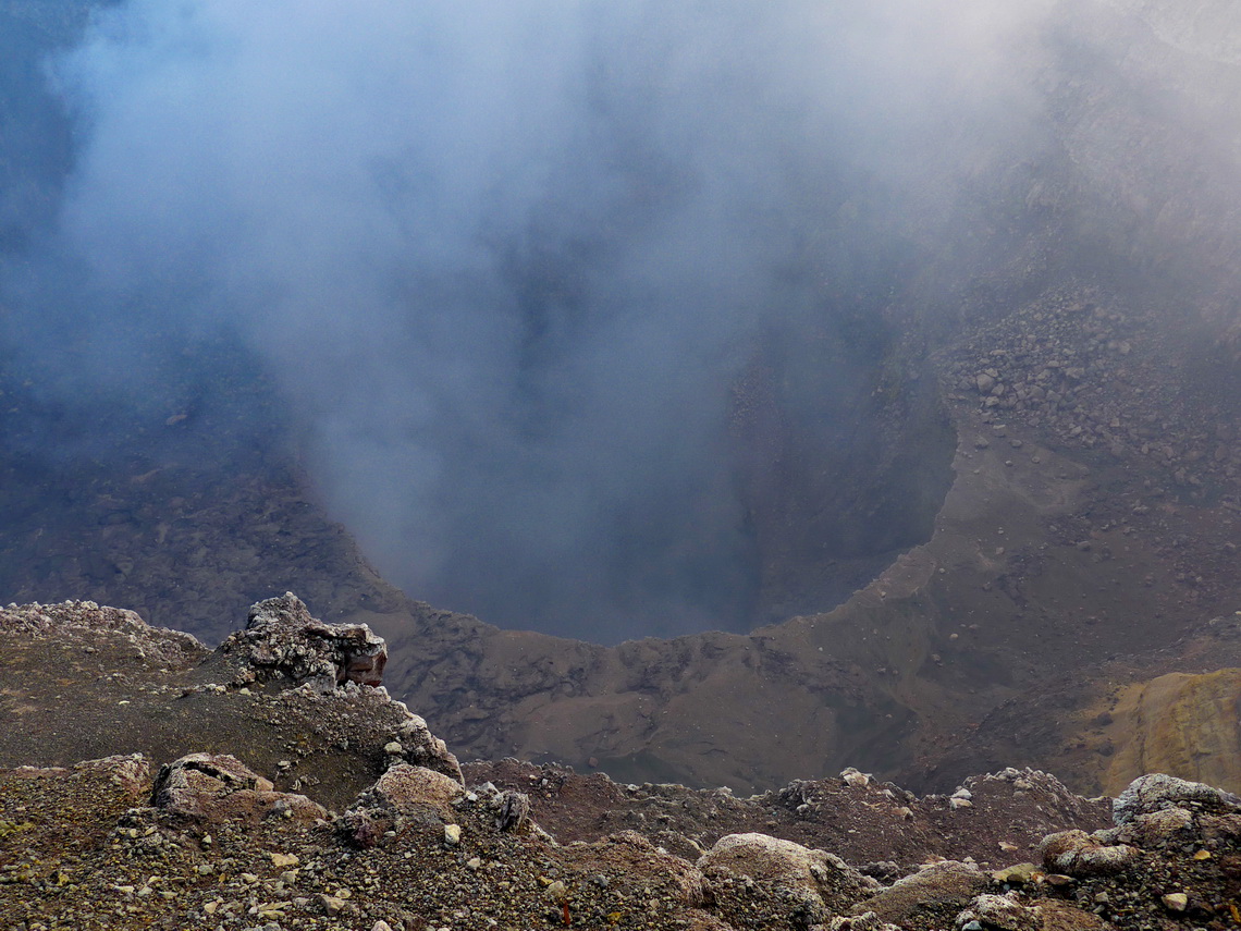 View into the crater Santiago