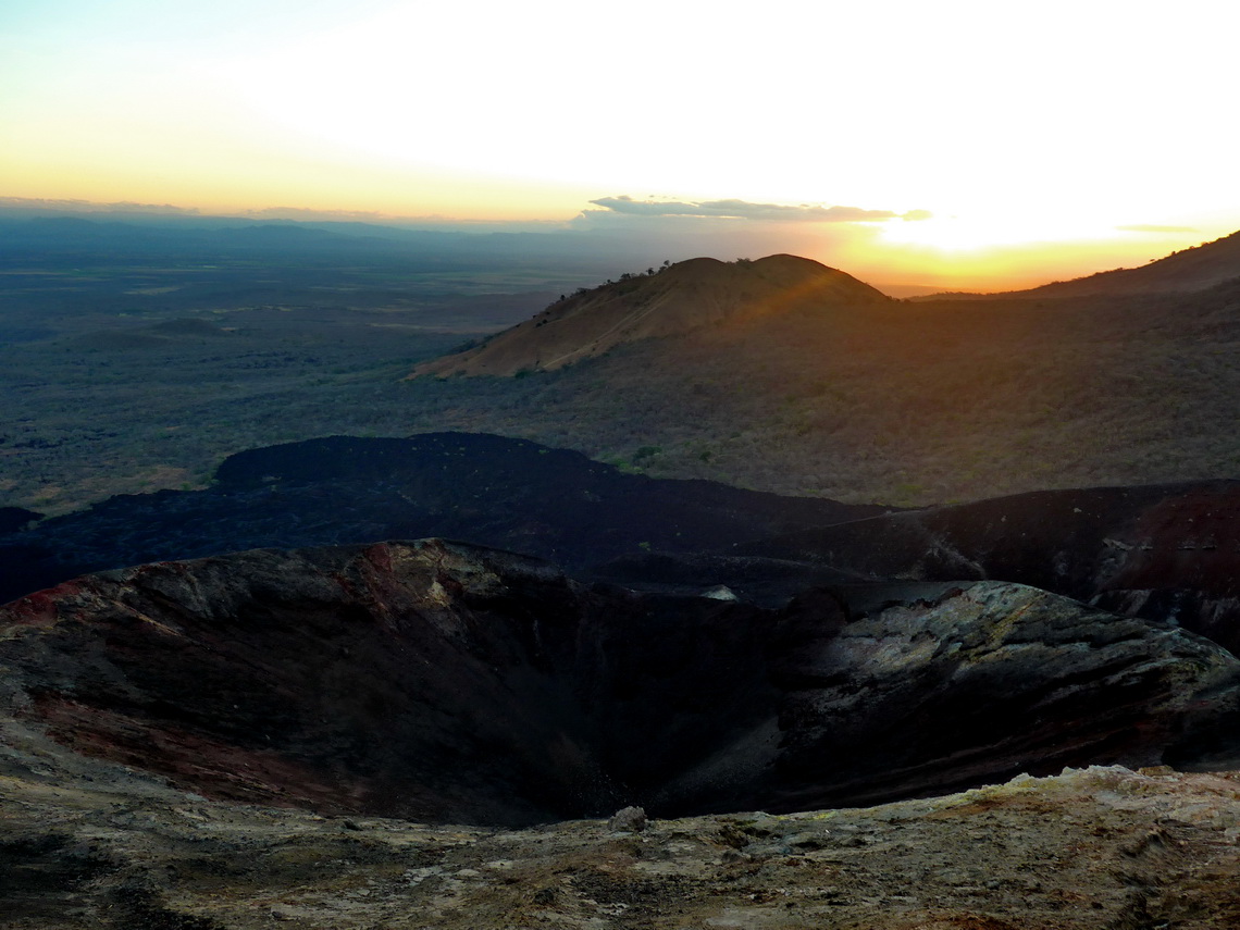 On top of Cerro Negro, 715 meters sea-level