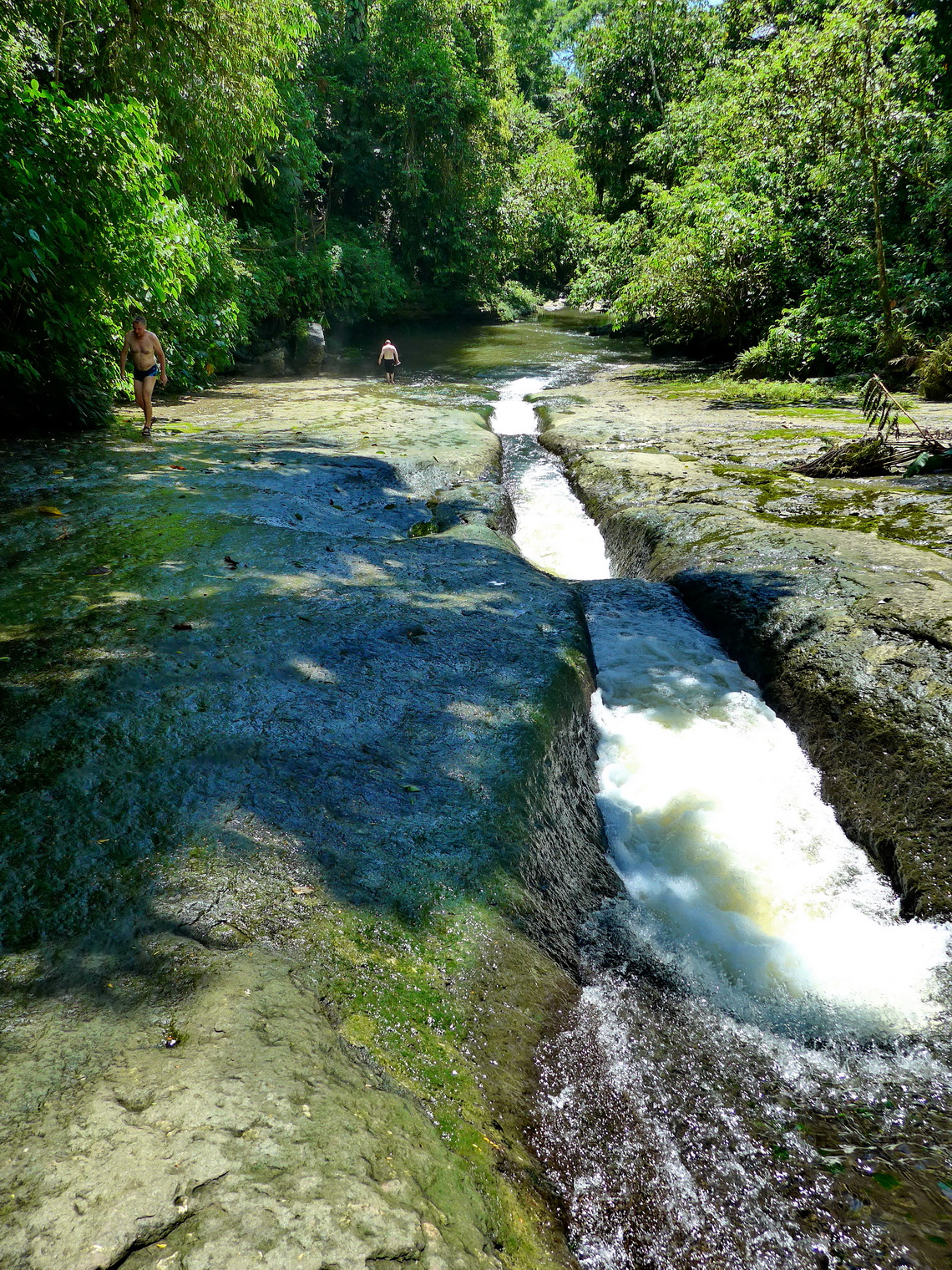 The stream from the waterfall