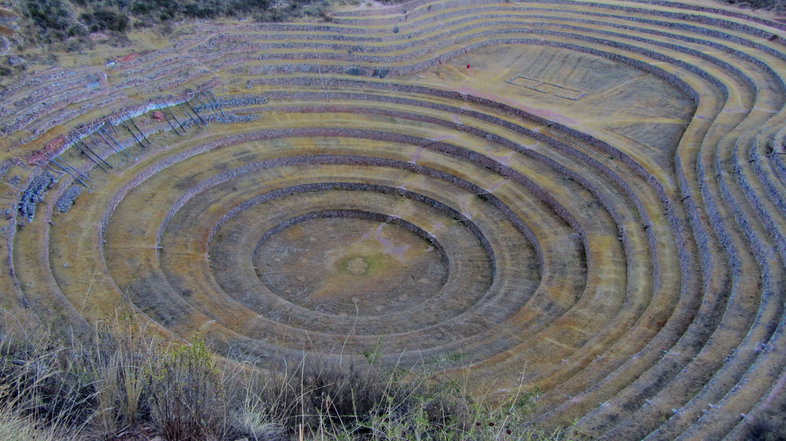 Moray, a research center for agriculture of the Inca 	