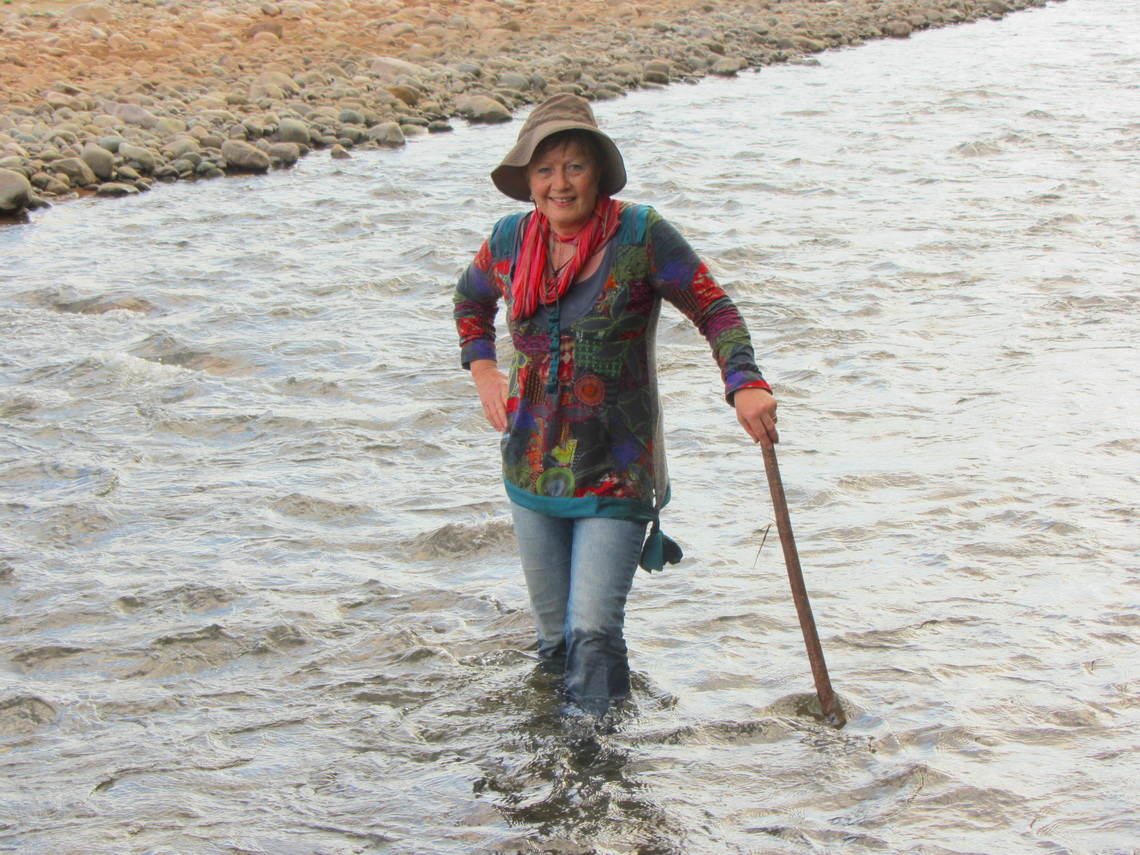 Miss Lorenz in the river Rio San Lorenzo