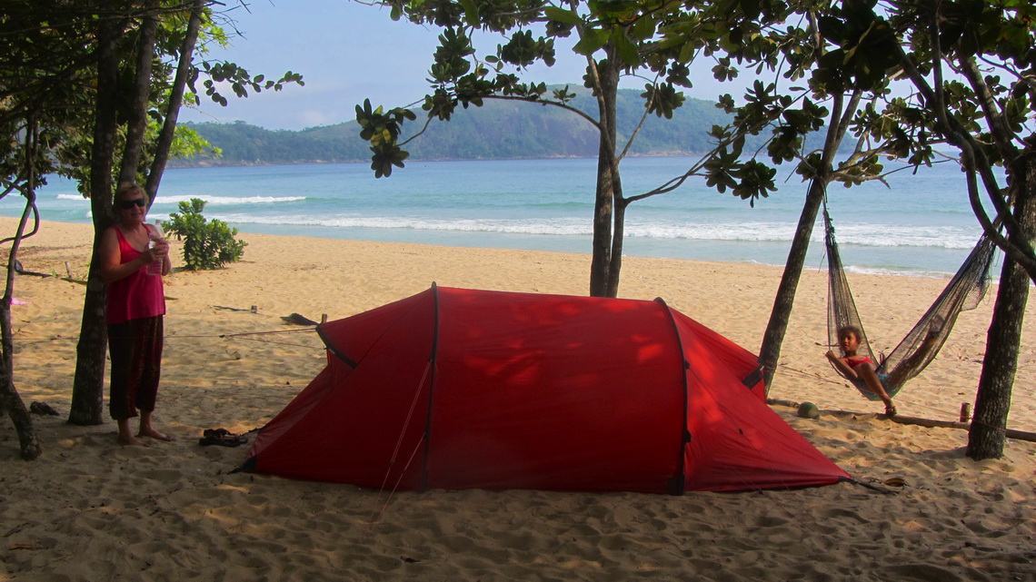 Our tent on Praia do Sono