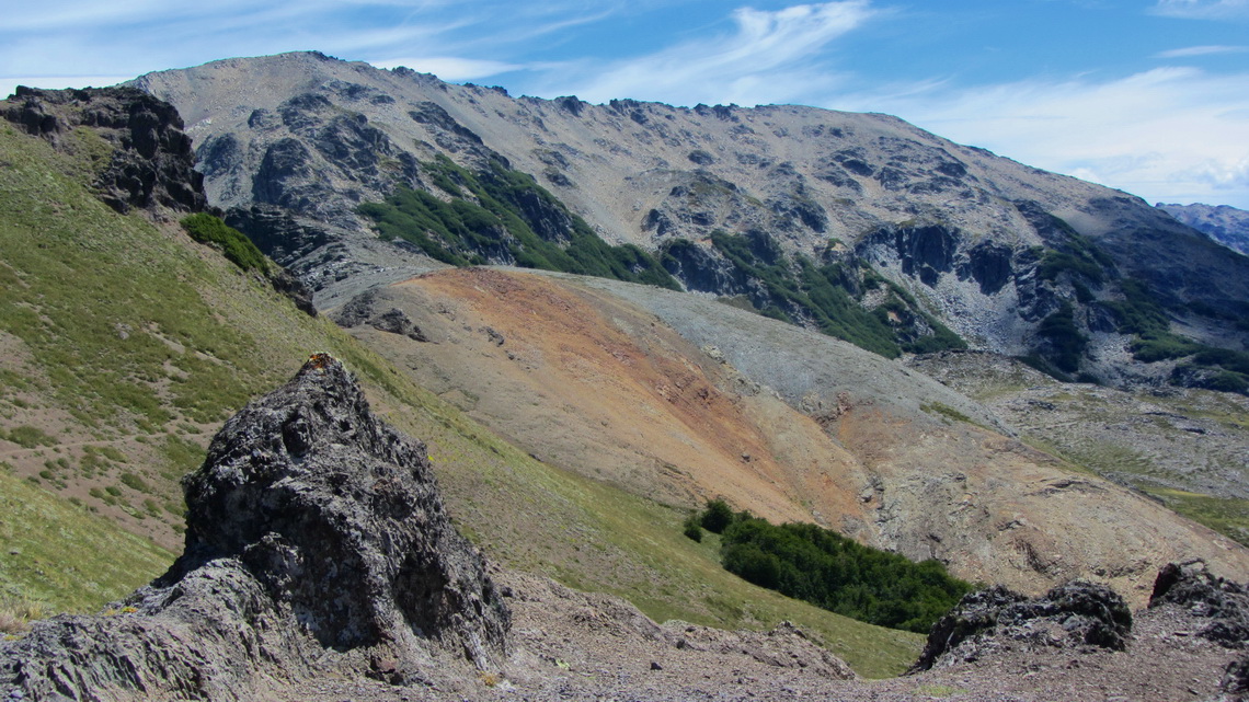 Cerro Mallo with the upper way