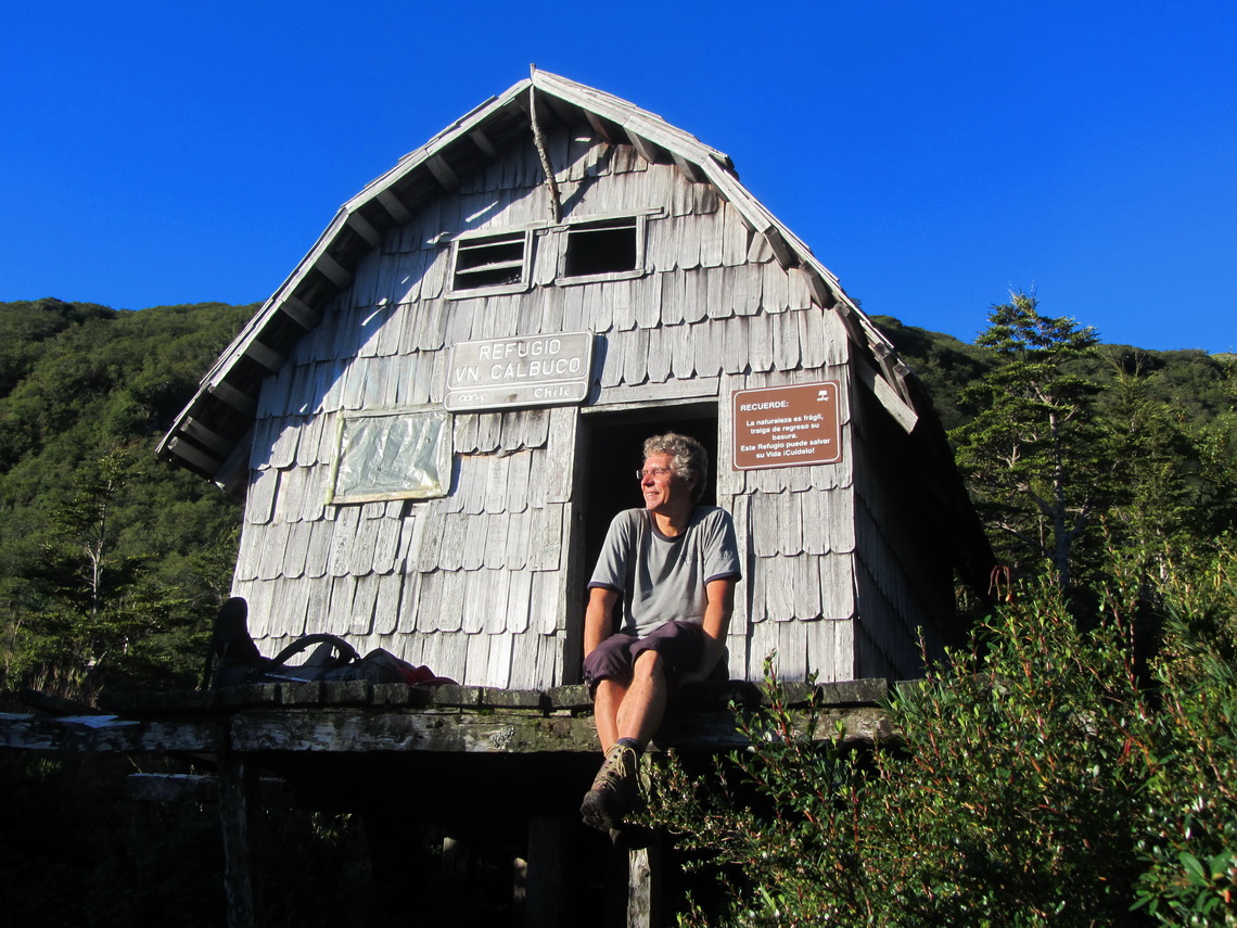 The mountain hut of Volcan Calbuco