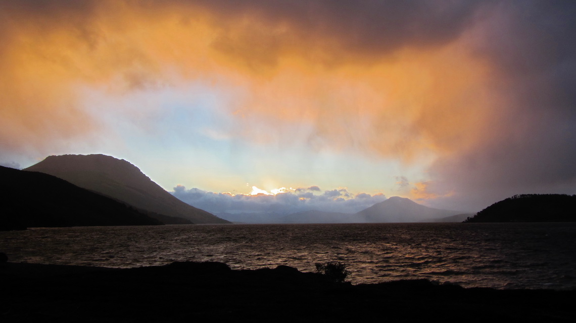 Sunset at Lago Blanco