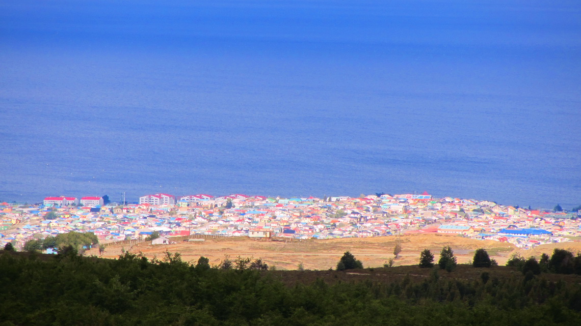 Part of Punta Arenas seen from Monte Fewton