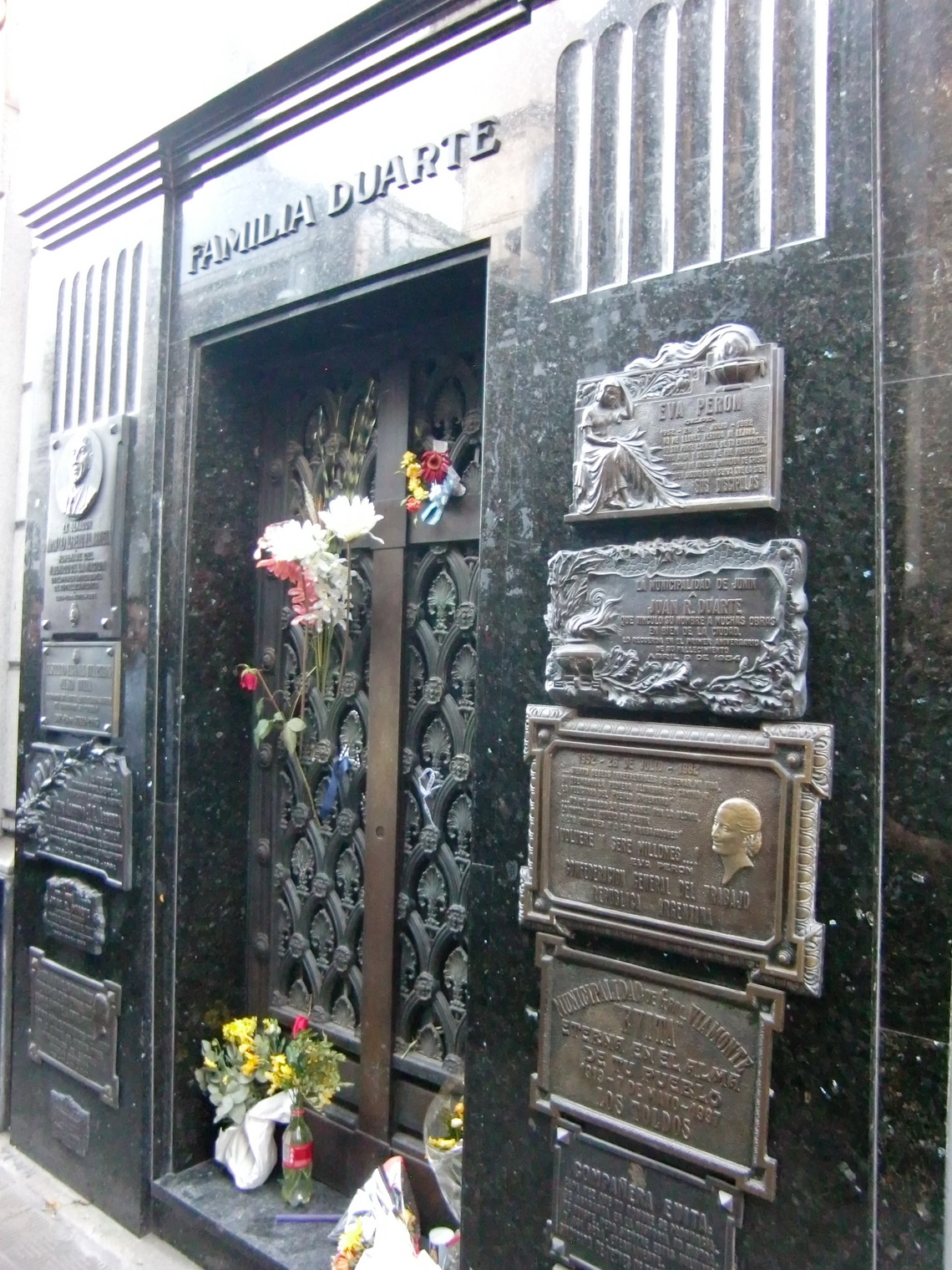 Tomb of the family Duarte - Evita is a born Duarte