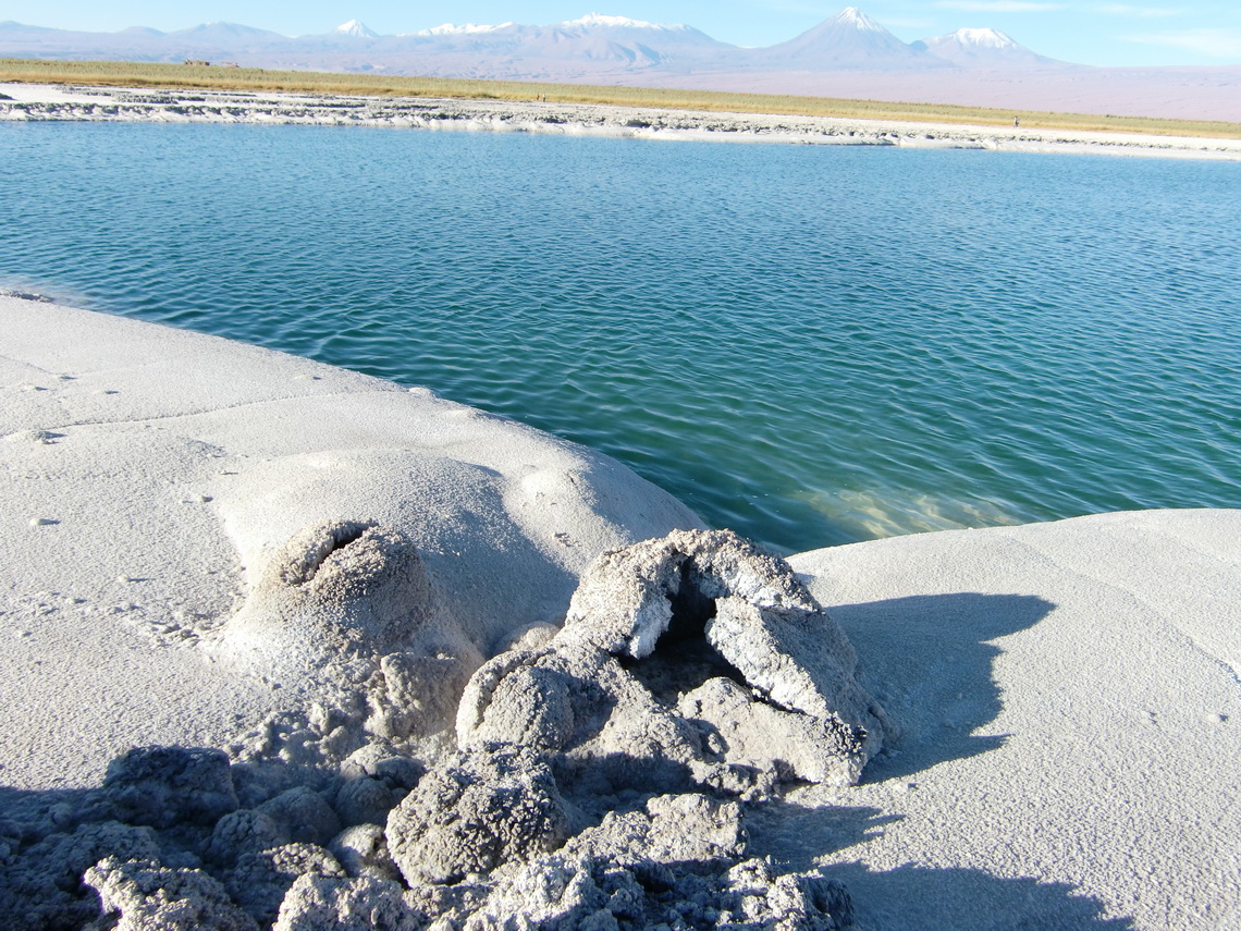 Nice salt formations with the Andes in the background