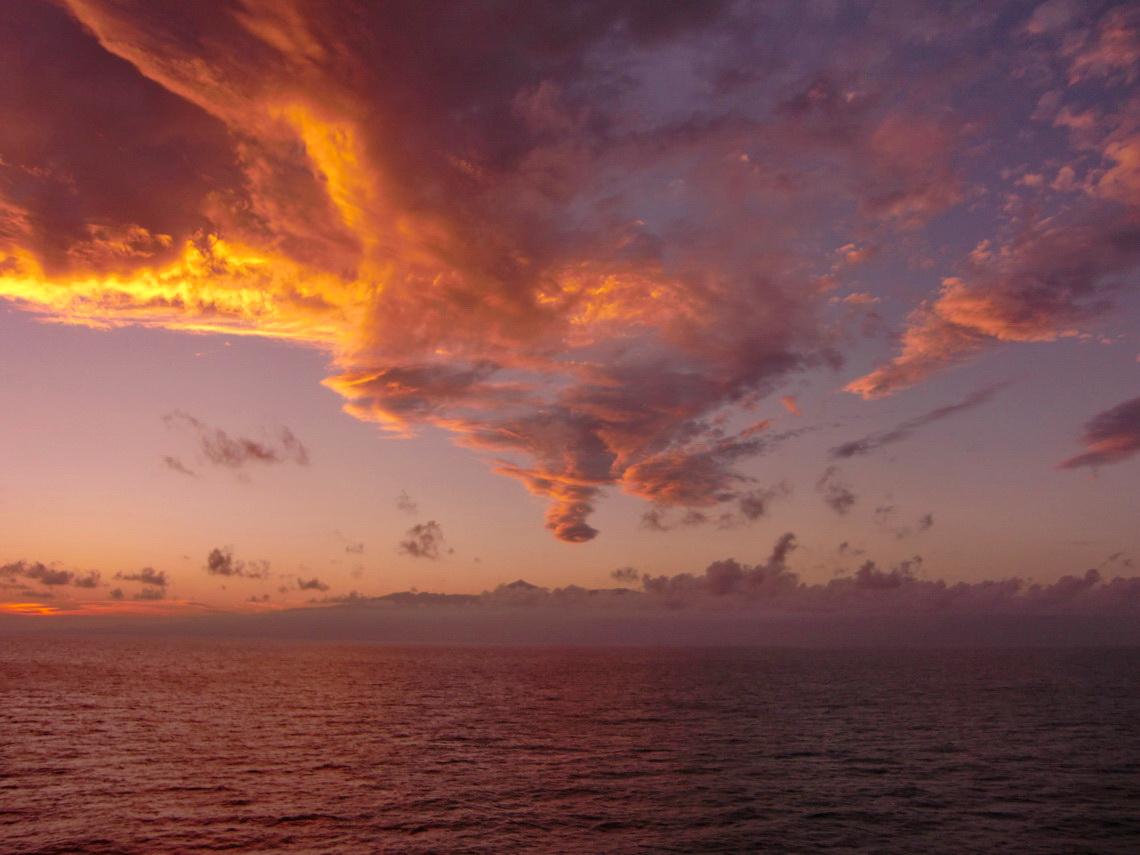 Sunset over Tenerife