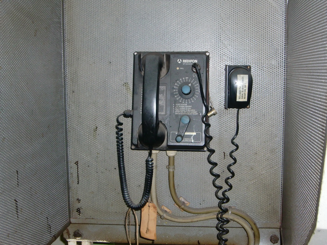 Telephone in the Engine Control Room