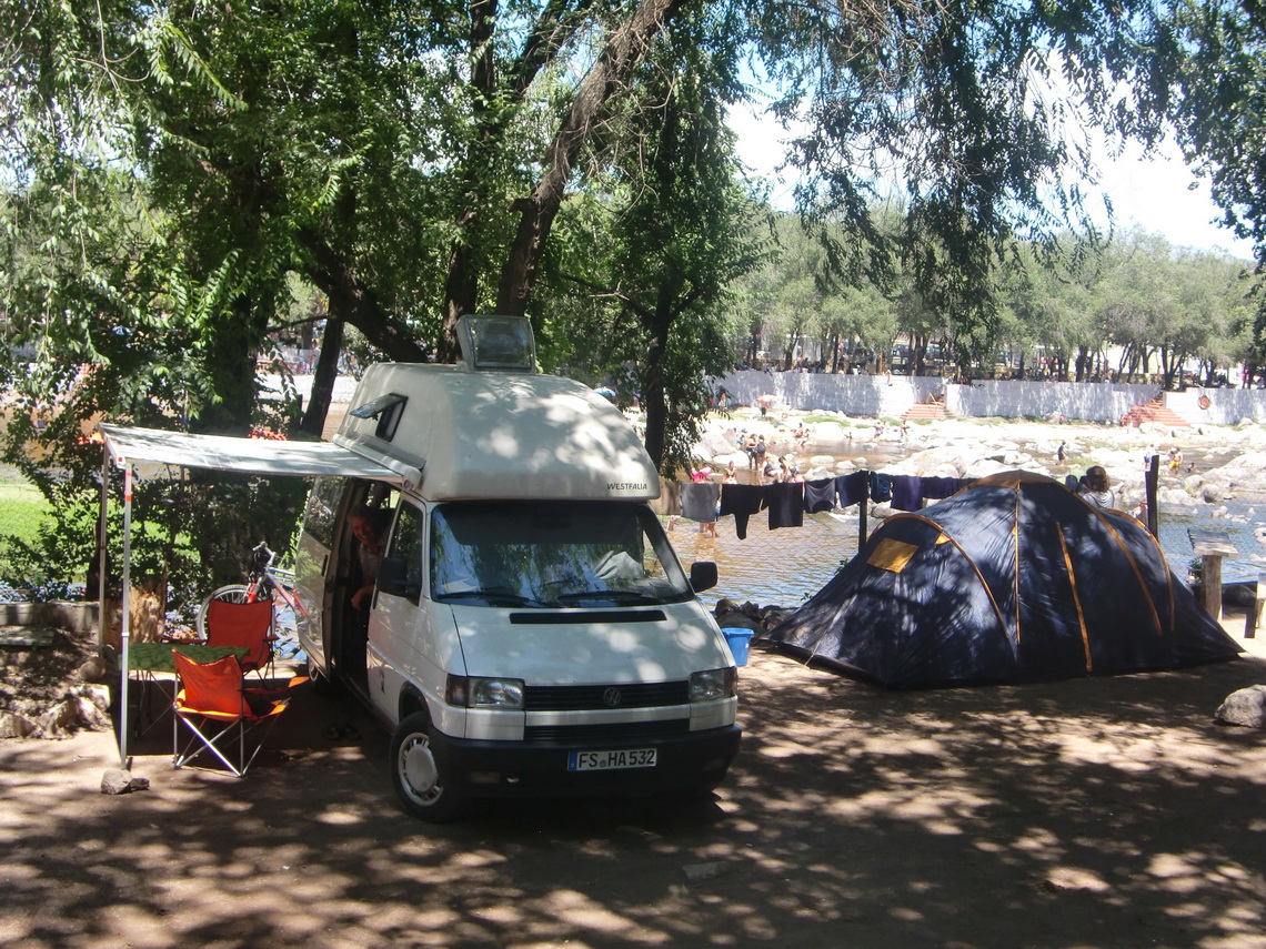 Our camping place at Playa de Oro