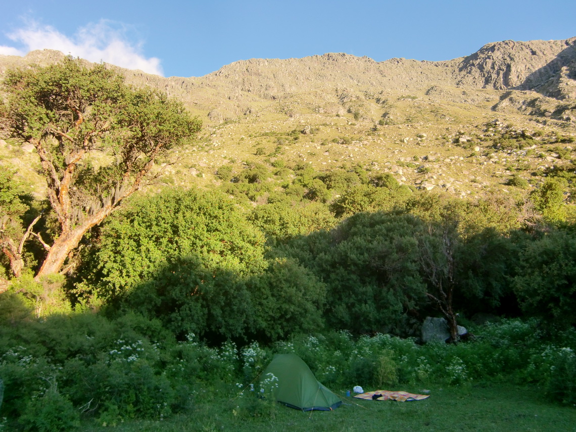 Our Camping place, the Hueco